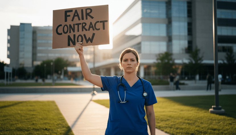 Thousands of Nurses Walk Out in NYC