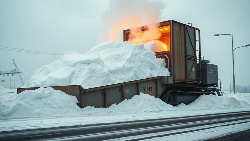 NYC's Snow Melt: Giant Hot Tubs Tackle Blizzard Aftermath