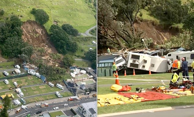 New Zealand Landslide Buries Campsite, Children Missing