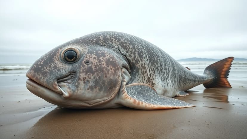 Giant Sunfish Washes Ashore in North Wales