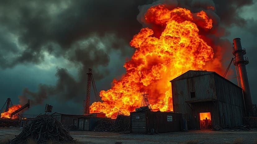 Ohio Recycling Plant Erupts in Flames After Blasts