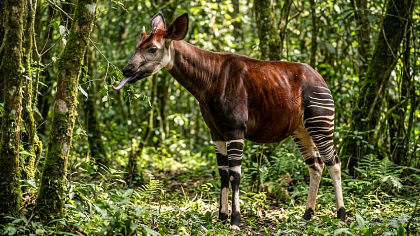 Okapi: The Forest's Striped Enigma