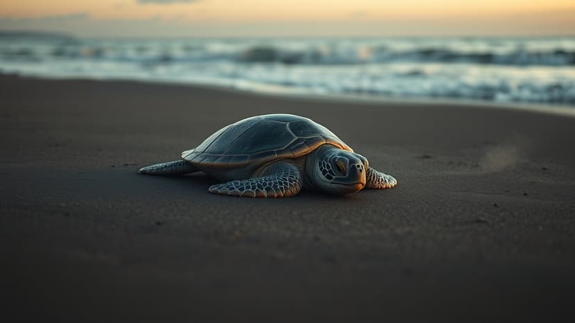 Dozens of Olive Ridley Hatchlings Reach Sea After Nest Relocation