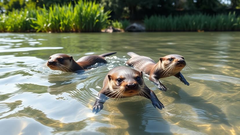 Otter Family Spotted: Wildlife Fans Flock to River Aire