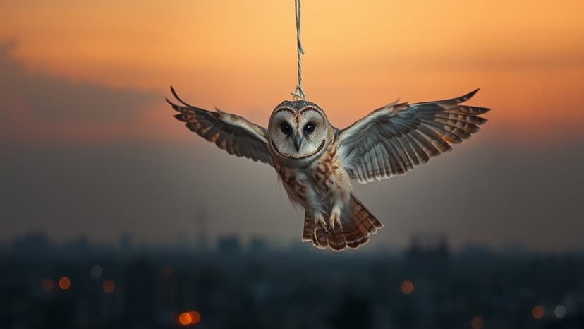 Miracle Rescue: Owl Freed from Kite String