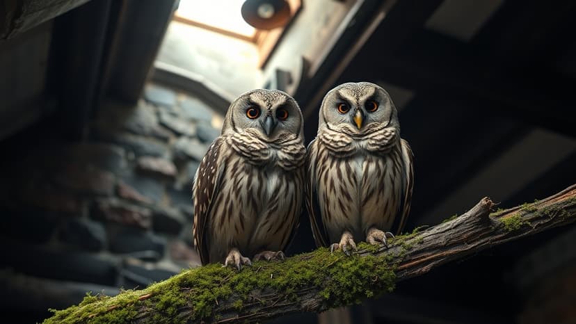 Owls Rescued After Chimney Descent Surprise