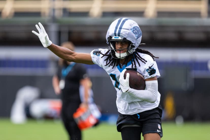 Panthers Rookie WR Carted Off Practice Field