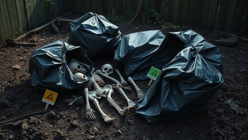 Partner's remains found in bin bags after 15 years