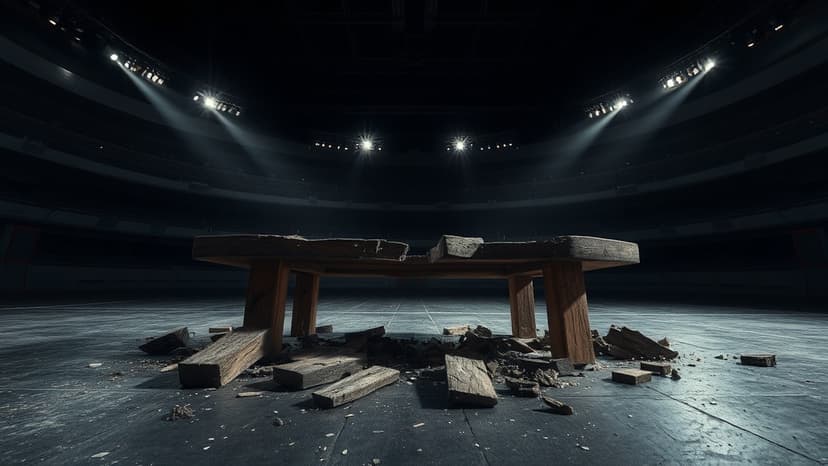 Jelly Roll Sends Pat McAfee Through Table at Mania