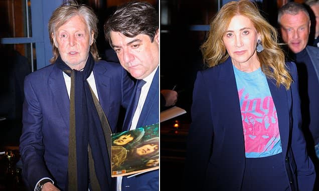 Sir Paul and Nancy's Stylish Parisian Night Out