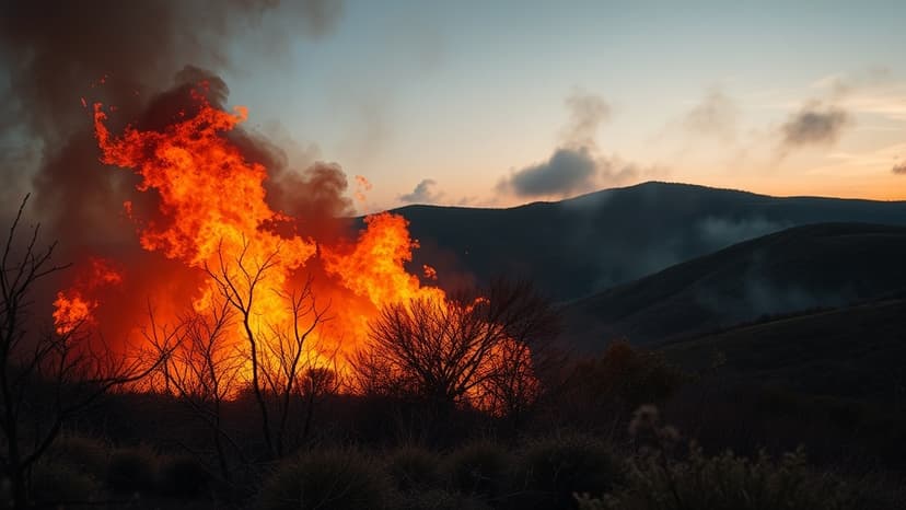 Peak District Wildfire Rages Near Woodhead Reservoir