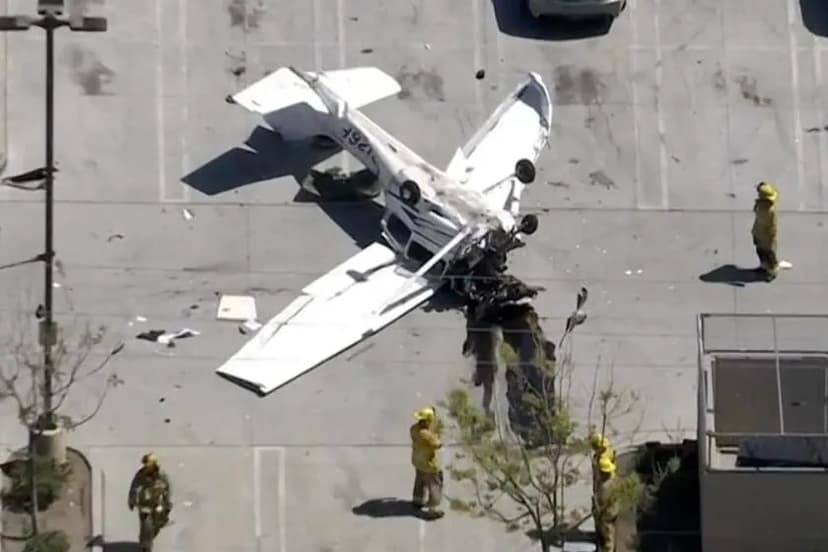 Pilot Lands Plane in Auto Store Parking Lot