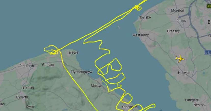 Pilot Spells 'I'm Bored' Mid-Flight
