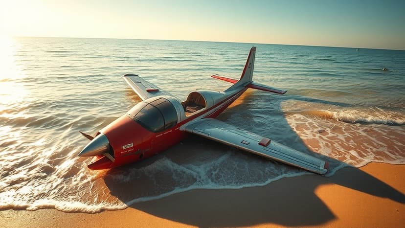 Pilot Survives Beach Plane Crash in Hampshire