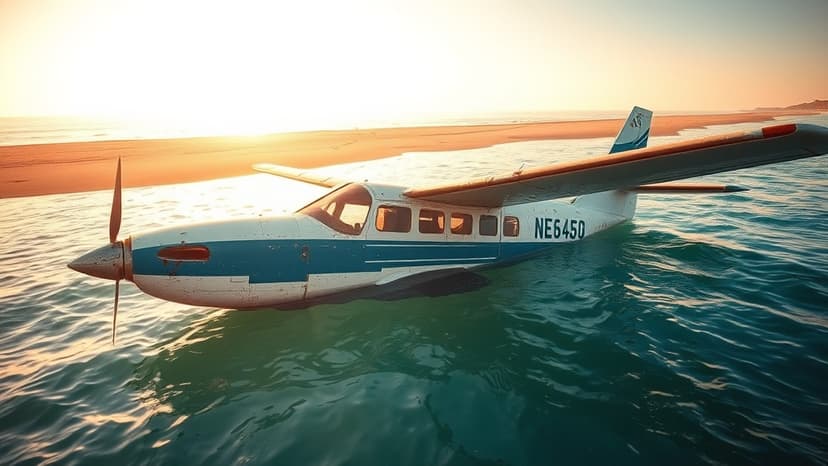 Pilot Survives Dramatic Sea Plane Crash Off England