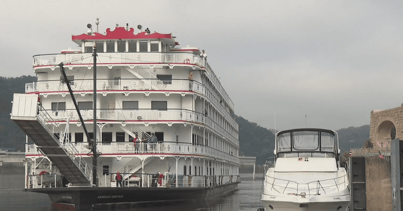 Cruise Ship Blocked by Illegally Docked Boats