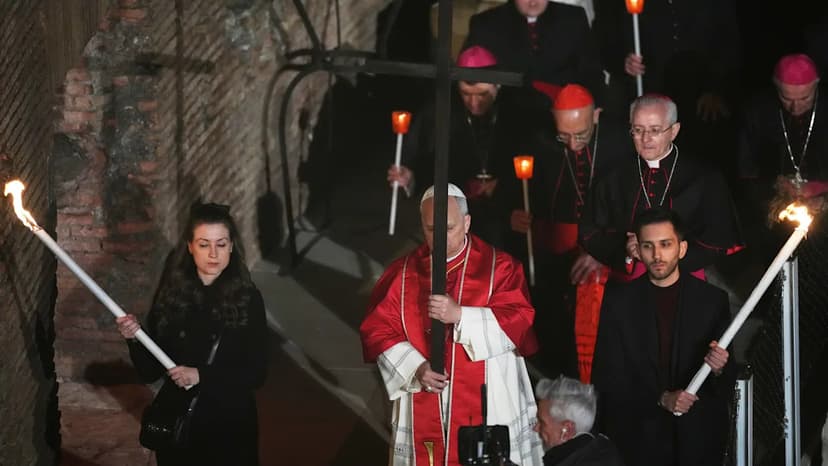 Pope Carries Cross for First Time in Decades