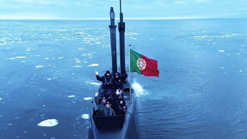 Portugal's Submarine Conquers Arctic Ice
