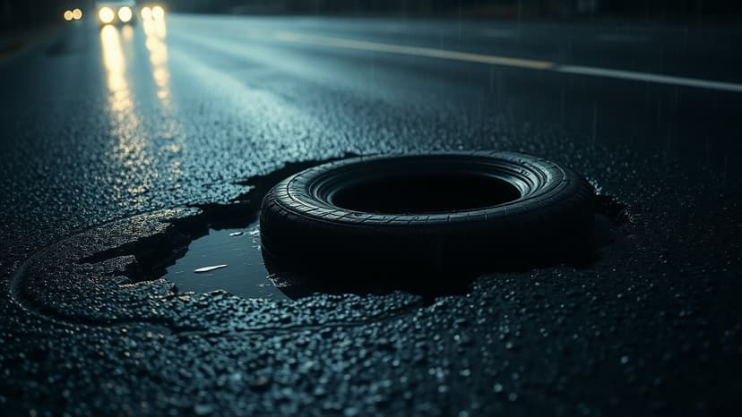 Pothole Strands Driver for Two Hours