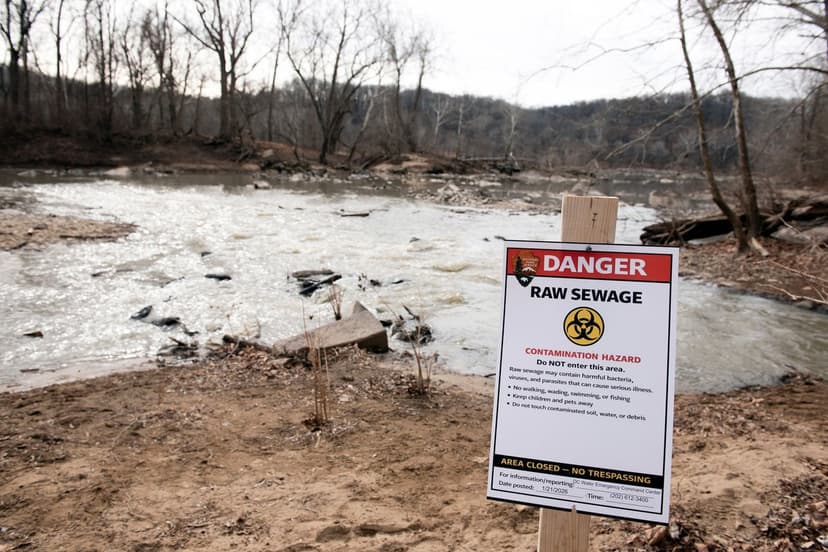 Millions Gallons of Sewage Flood Potomac River
