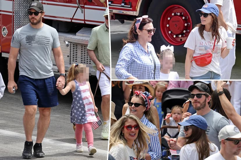 Pratt & Schwarzenegger's Patriotic Family 4th of July Bash