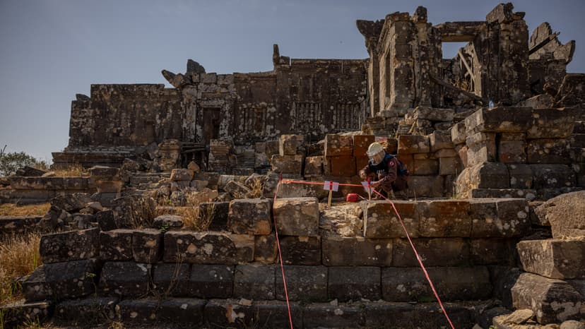 Ancient Temple's War Scars: Border Dispute Erupts