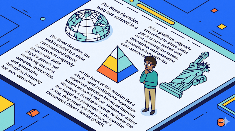 Web's Layout Bottleneck Solved by AI-Coded Library