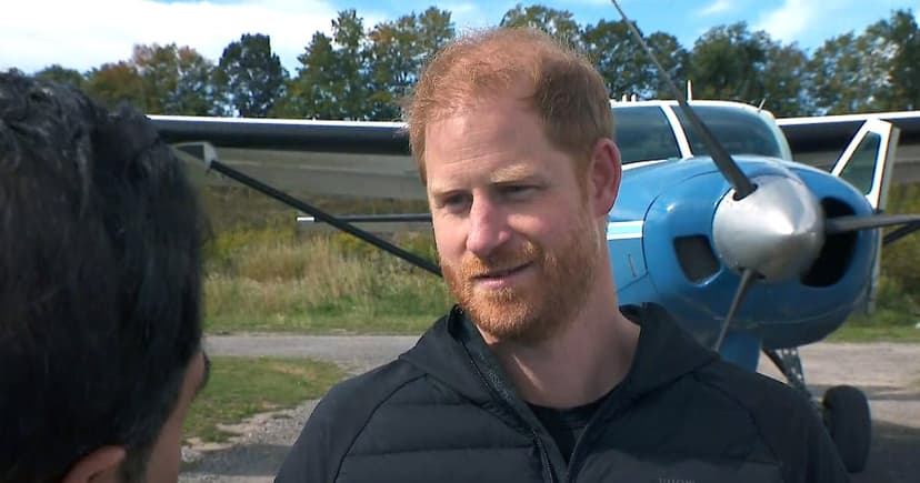 Prince Harry honors 102-year-old vet with thrilling jump