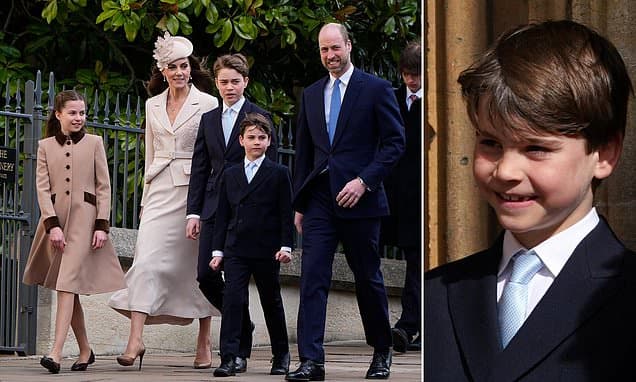 Prince Louis's Dapper Style Steals Easter Service Show