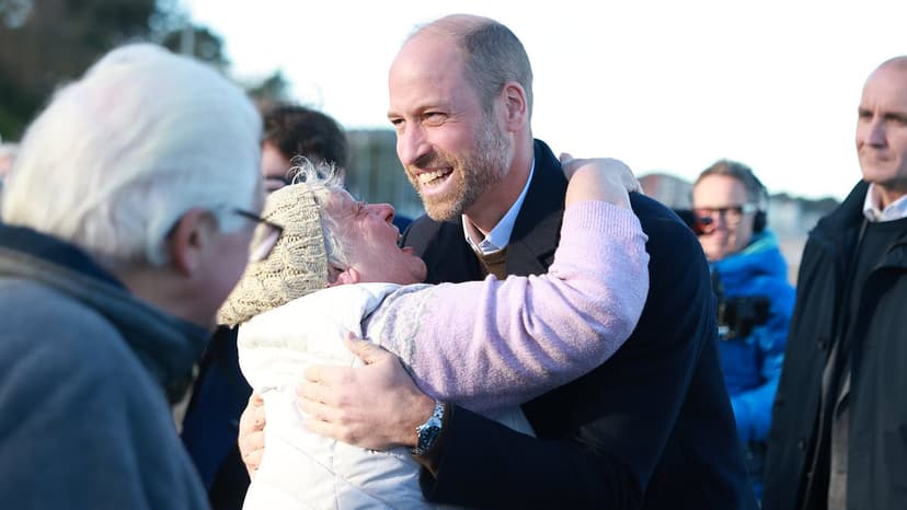 Prince William Dives into Cold Water Swimming