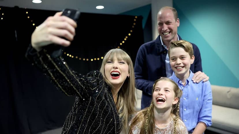 Prince William tried to remove Travis Kelce from Taylor Swift selfie