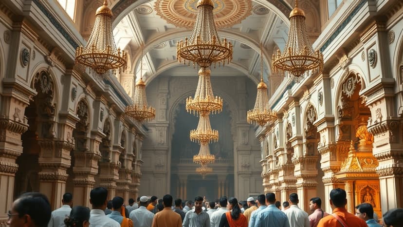 Pune Temple's Holy Orange Powder Sparks Devotee Frenzy