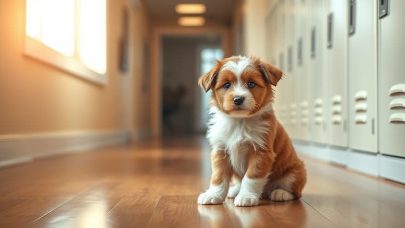 Puppy Aids Teen Mental Health at School