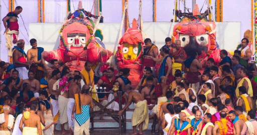 Deities Bathed in 108 Pots for Sacred Elephants Attire