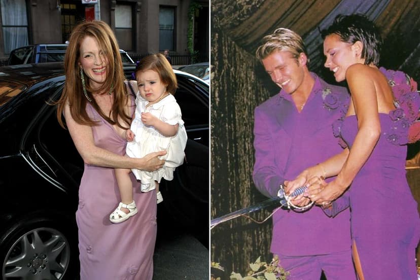 Celebrity Brides Ditch White for Royal Purple