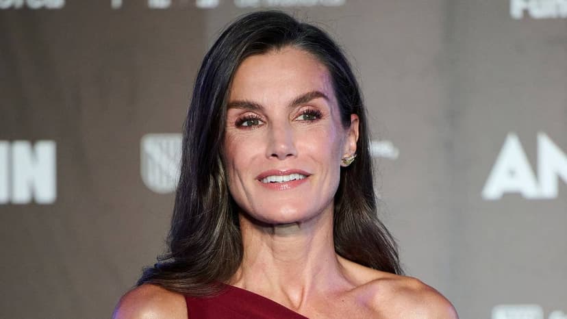 Queen Letizia's Biceps Steal the Show in Burgundy Gown