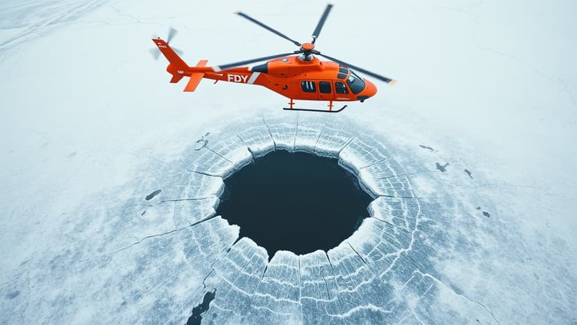 Helicopter Plucks Trio from Icy Jamaica Bay Waters