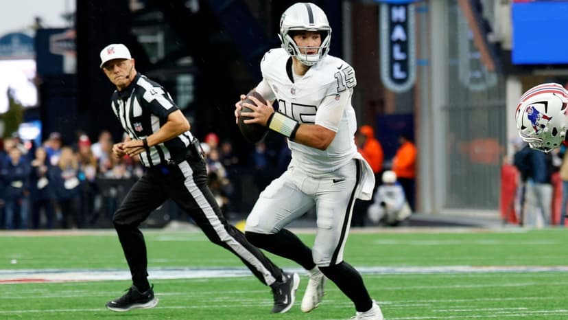 Raiders Rookie QB Mendoza Gets Rainy NFL Debut