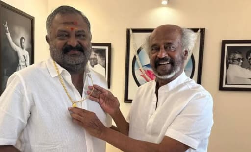 Rajinikanth Gifts Producer Gold Chain After 'Padayappa' Re-release Success