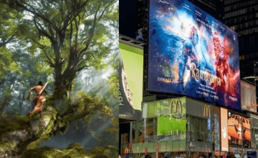 Ramayana Trailer Lights Up Times Square!