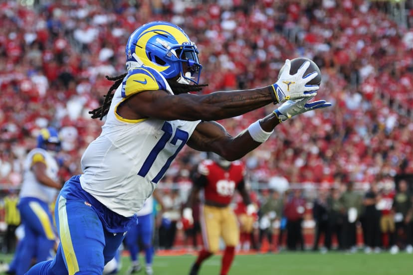 Rams' Davante Adams Expected to Play, Falcons' Drake London's Status Uncertain
