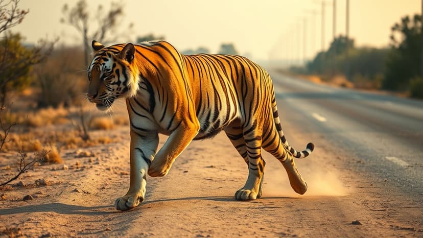 Aging Tigress T-39 Ventures Near Highway, Sparks Concern