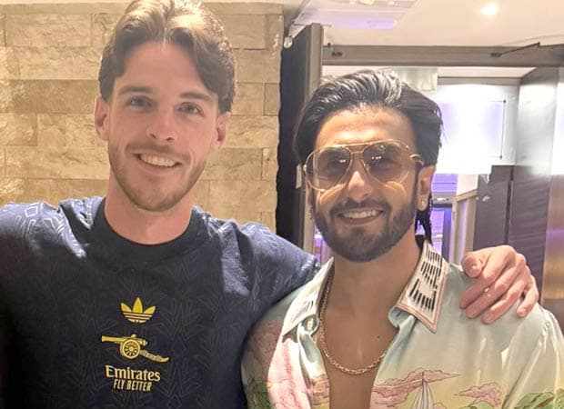 Ranveer Singh Meets Football Star Declan Rice in Budapest