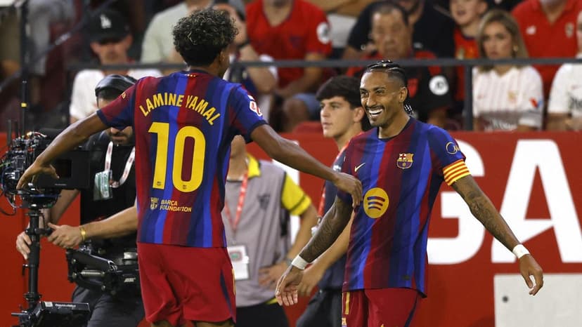 Raphinha's Hat-Trick Powers Barca Past Sevilla 3-1