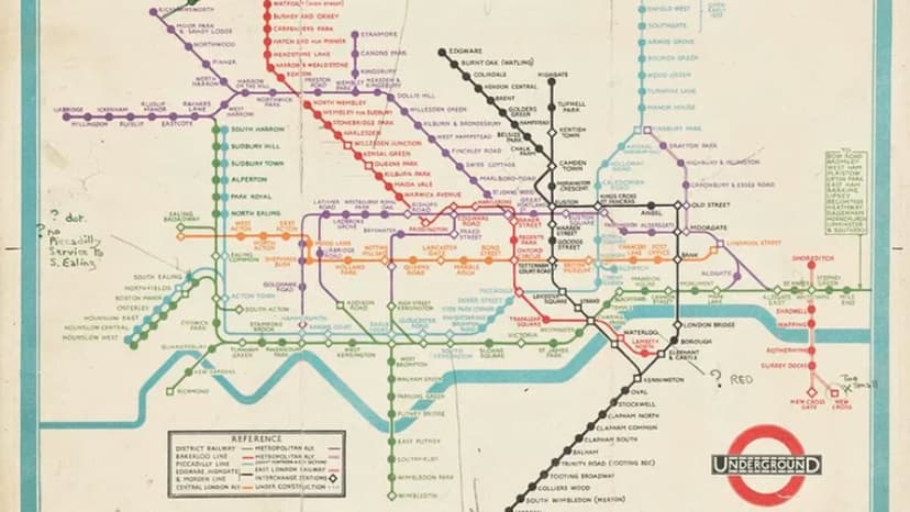 Rare 1932 London Underground Map Hits Auction Block for £100,000