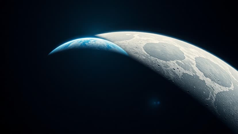 Astronaut Films Earth Disappearing Behind Moon