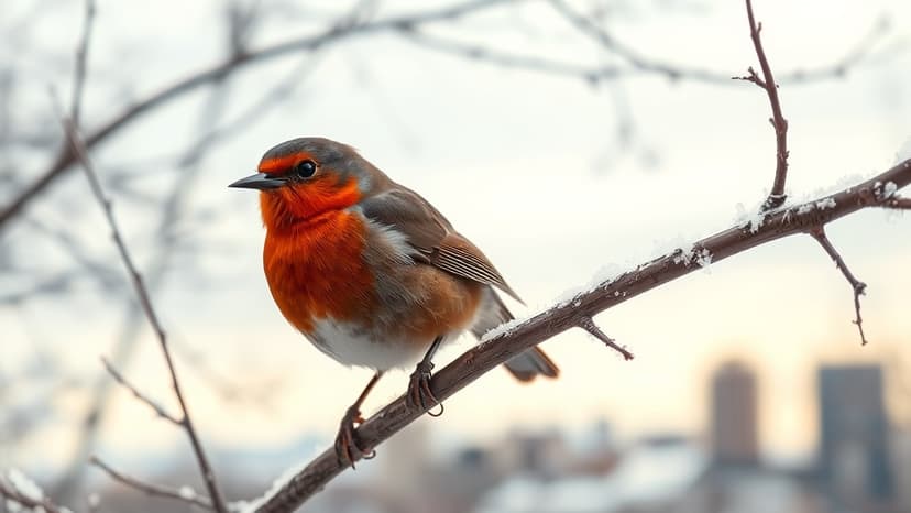 Rare European Robin Stuns Montrealers This Winter