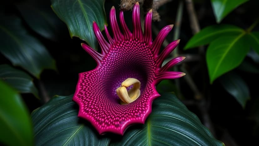 Biologist Finds Elusive Tiger-Face Flower in Indonesian Jungle
