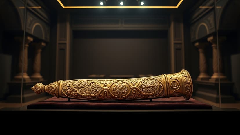 Rare Gold Scabbard Unveiled at Allahabad Museum