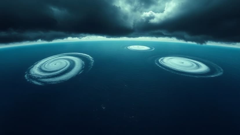 Rare Hurricane Train Forms Over Warming Pacific Waters